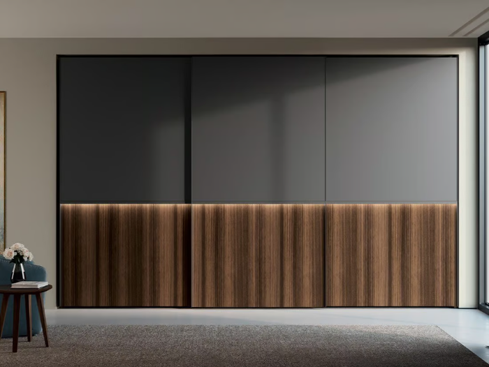 HALLEY - Wardrobe with sliding doors with drawers _ Febal Casa